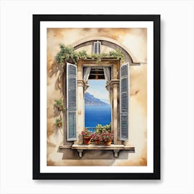 Window To The Sea Art Print