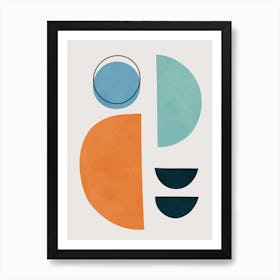 Geometry of circles and semicircles 12 Art Print