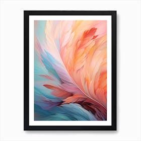 Pastel Feathers 1 Art Print