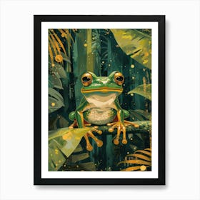 Frog In The Jungle Art Print