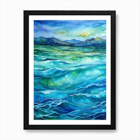 Ocean Waves Art Print