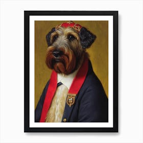 Soft Coated Wheaten Terrier 3 Renaissance Portrait Oil Painting Art Print
