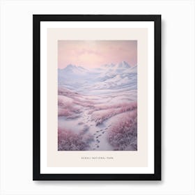 Dreamy Winter National Park Poster  Denali National Park United States 4 Art Print