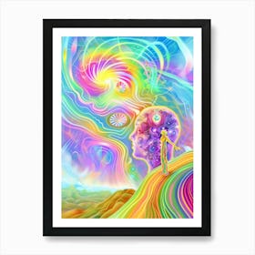 Psychedelic Painting 4 Art Print