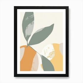 Starfruit Close Up Illustration 1 Art Print