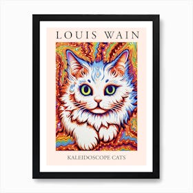 Louis Wain, Kaleidoscope Cats Poster 9 Art Print