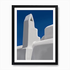 A Tranquil Reverie Santorini Art Print