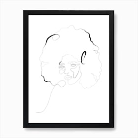 Afro Hair Art Print