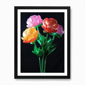 Bright Inflatable Flowers Peony 2 Art Print