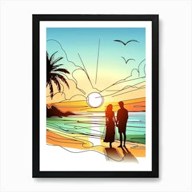 Creative Love And Relationship Illustration 62 Art Print