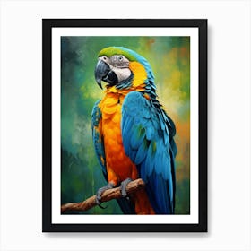 Colorful Parrot - Painting Art Print