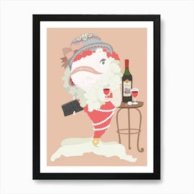 Dressed Up Goldfish In Party Art Print