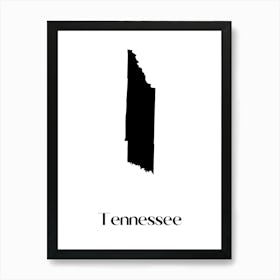 Tennessee Silhouette Art Print