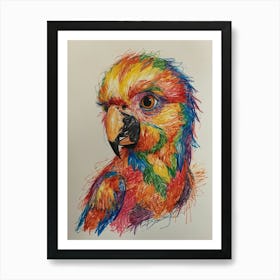 Colorful Parrot 14 Art Print