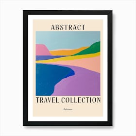 Abstract Travel Collection Poster Bahamas 1 Art Print