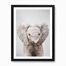 Baby Elephant Art Print