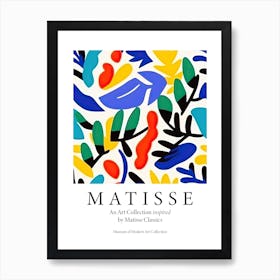 Botanical Pattern Cut Out The Matisse Inspired Art Collection Poster 0 Art Print