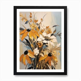 Fall Flower Painting Black Eyed Susan 1 Art Print