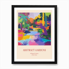 Colourful Gardens Bellingrath Gardens Usa 4 Red Poster Art Print