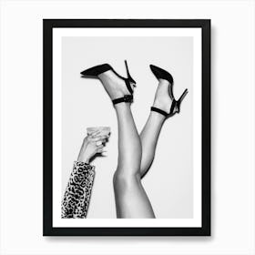 Fashion Legs B&W_2655144 Art Print