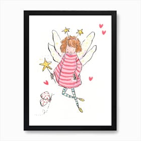 Pink Fairy Art Print