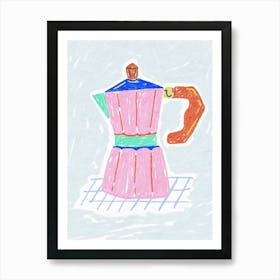 Moka Pot Coffee Art Print