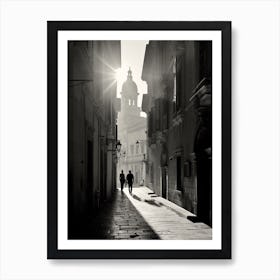 Dubrovnik, Croatia, Mediterranean Black And White Photography Analogue 2 Art Print