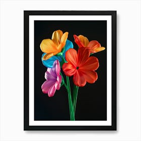 Bright Inflatable Flowers Geranium 1 Art Print