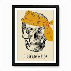 Pirate Skull Art Print