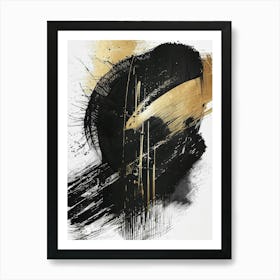 Black And Gold Canvas Print 25 Art Print