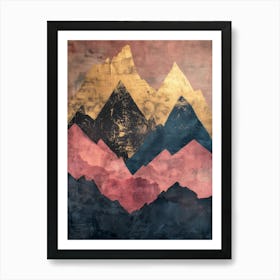 Mountain Ranges 1 Art Print