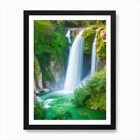 Skradinski Buk Waterfall, Croatia Realistic Photograph (2) Art Print