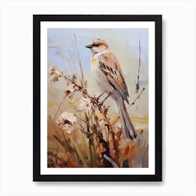 Bird Painting Sparrow 7 Art Print