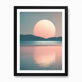 Sunset Over Water Art Print