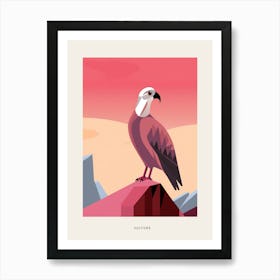 Minimalist Vulture 2 Bird Poster Art Print