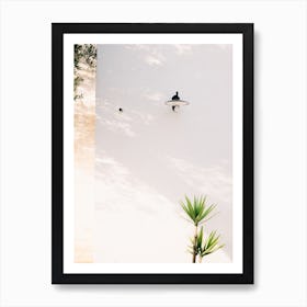 Green On White Art Print