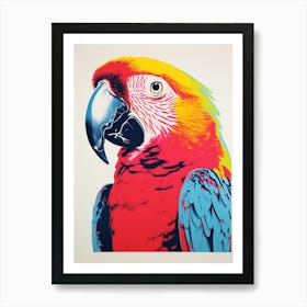 Andy Warhol Style Bird Macaw 3 Art Print