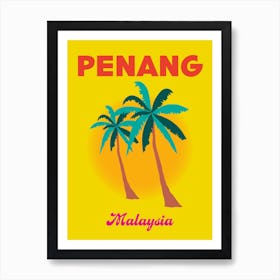 Penang Malaysia Travel Print Art Print