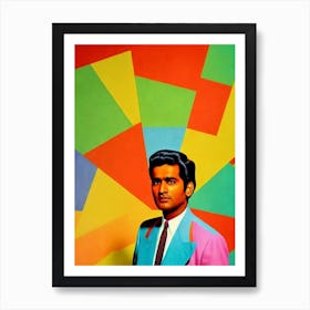 Abhijeet Colourful Pop Art Póster