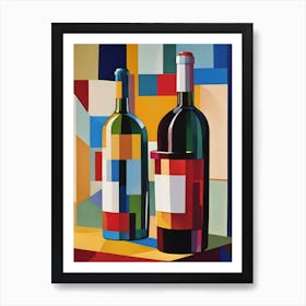 Wine Bottles Art Print
