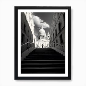 Valletta, Malta, Black And White Photography 1 Art Print