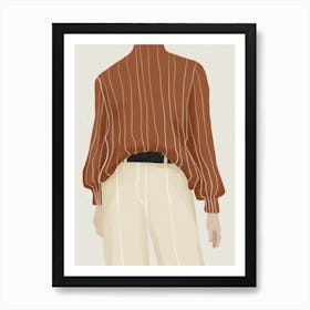 Brown Sweater Art Print