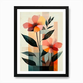 Abstract Flowers 33 Art Print