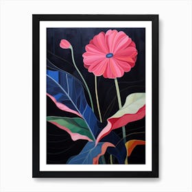Gerbera Daisy 2 Hilma Af Klint Inspired Flower Illustration Art Print