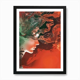 Woman'S Head 21 Art Print