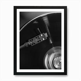 Vinyl Record Black and White_2162962 Art Print