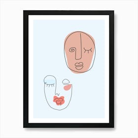 Two Faces 3 Art Print