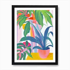 Burle Marx Philodendron Eclectic Boho Plant Art Print