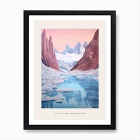 Dreamy Winter National Park Poster  Los Glaciares National Park Argentina 3 Art Print