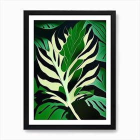 Valerian Leaf Vibrant Inspired 4 Art Print